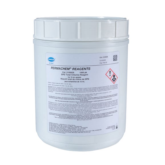 Total Chlorine DPD Reagent Powder Pillows, 10 mL, pk/1000