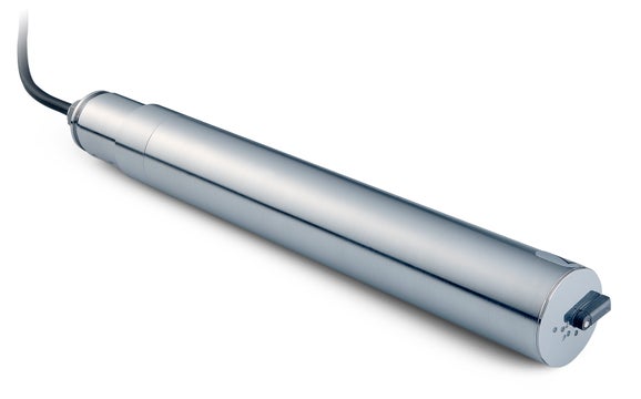 Stainless steel TSS W sc immersion probe with wiper for measurement in open basins and channels