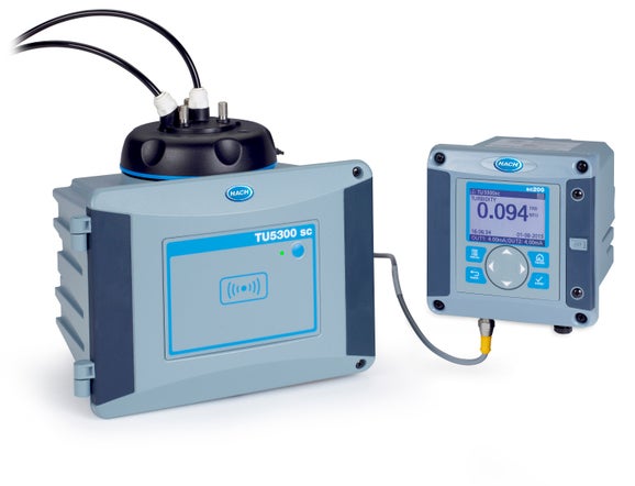 TU5300sc Low Range Laser Turbidimeter with Flow Sensor, RFID, and System Check, EPA Version with SC200 Controller (110-240V AC),1 Channel