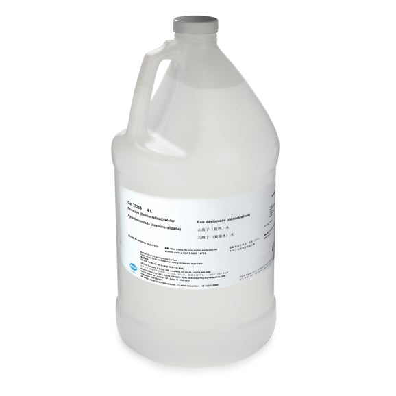 Water, deionised and demineralised, 4 L
