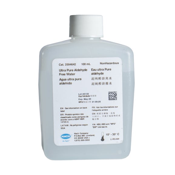 Water, Ultrapure, 100 mL