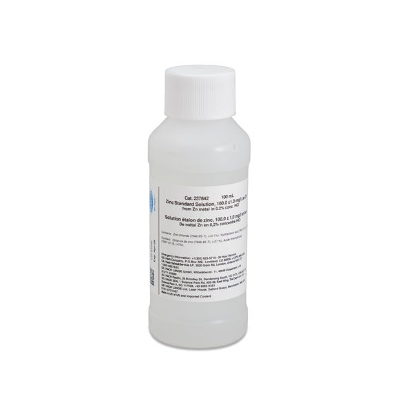 Zinc Standard Solution, 100 mg/L as Zn (NIST), 100 mL