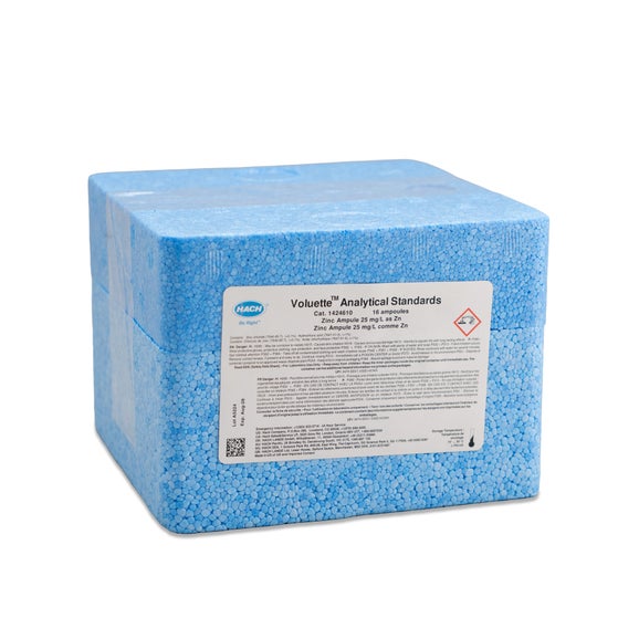 Zinc Standard Solution, 25 mg/L as Zn (NIST), pk/16 - 10 mL Voluette« Ampules