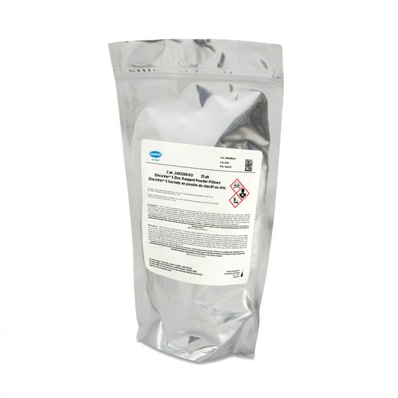 ZincoVer 5 Zinc Reagent Powder Pillows, 50 mL, pk/25