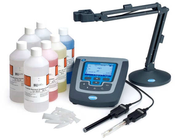 HQ440d Drinking Water Lab Package with PHC281 pH Ultra and ISEF121 Fluoride ISE Electrodes