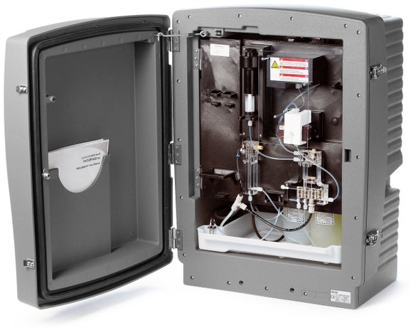 Easy to use Phosphax sc online ammonium analyzer with outdoor housing for installation directly at the measuring point