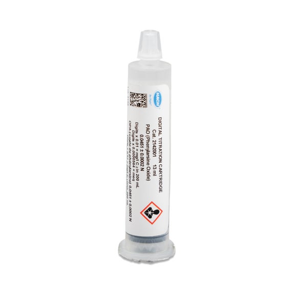 Phenylarsine Oxide (PAO) Digital Titrator Cartridge, 0.0451 N