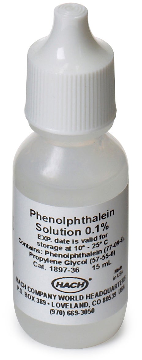 Phenolphthalein Indicator Solution, 1 g/L, 15 mL
