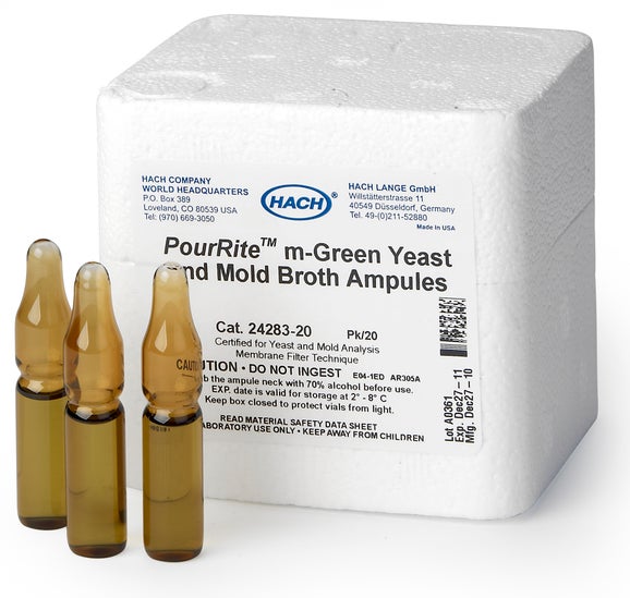 m-Green Yeast & Mold Media, 2mL, pk/20