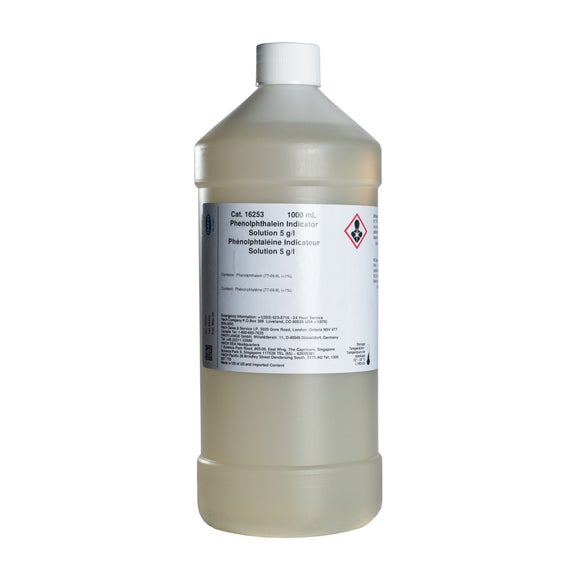Phenolphthalein Indicator Solution, 5 g/L, 1 L (APHA)