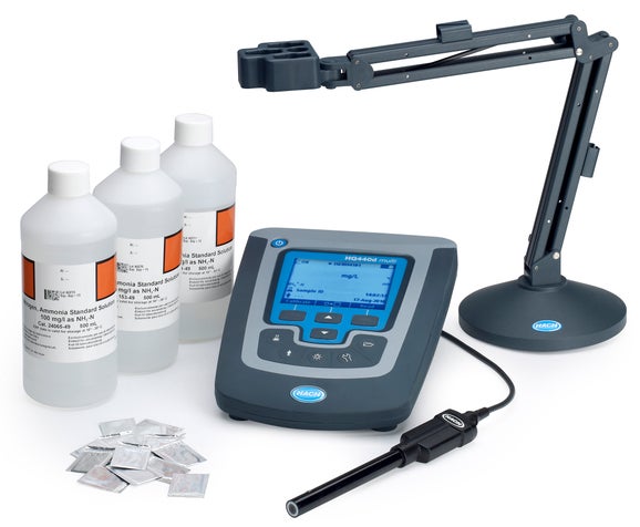 HQ440d Benchtop Meter Package with ISENH4181 Ammonium ISE Electrode