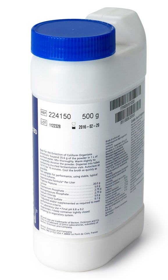 Lactose Broth, Dehydrated 500 g