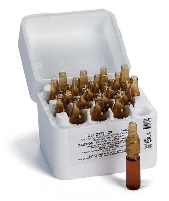 m-Endo Broth, pk/20 2-mL PourRite Glass Ampules