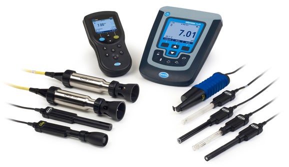 HQD benchtop and portable meters with interchangeable smart Intellical probes for laboratory and field measurements