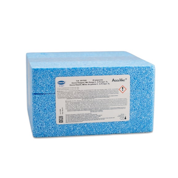 Ozone Accuvac, MR, 0.01-0.75 mg/L O₃