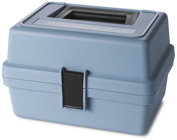 MultiTest kit case (147 x 224 x 171 mm), blue polypropylene