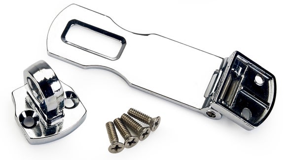 Lockable Hasp for Refrigerator Cabinet